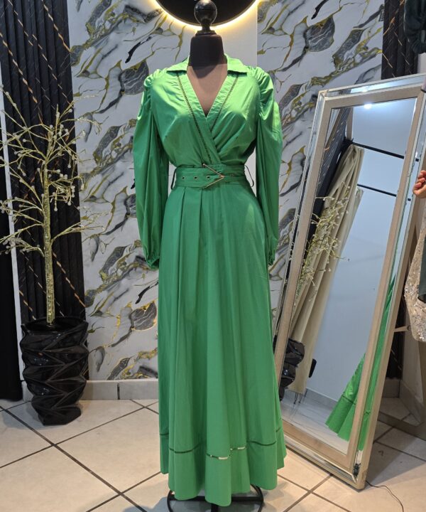 Maxi vestido camisero de gala