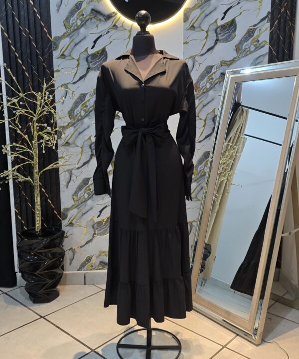Vestido camisero maxi talla grande