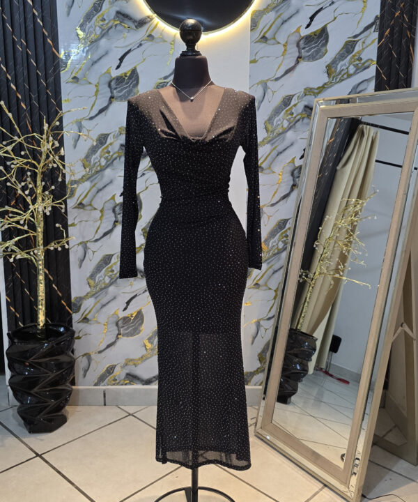Vestido midi de encaje talla grande