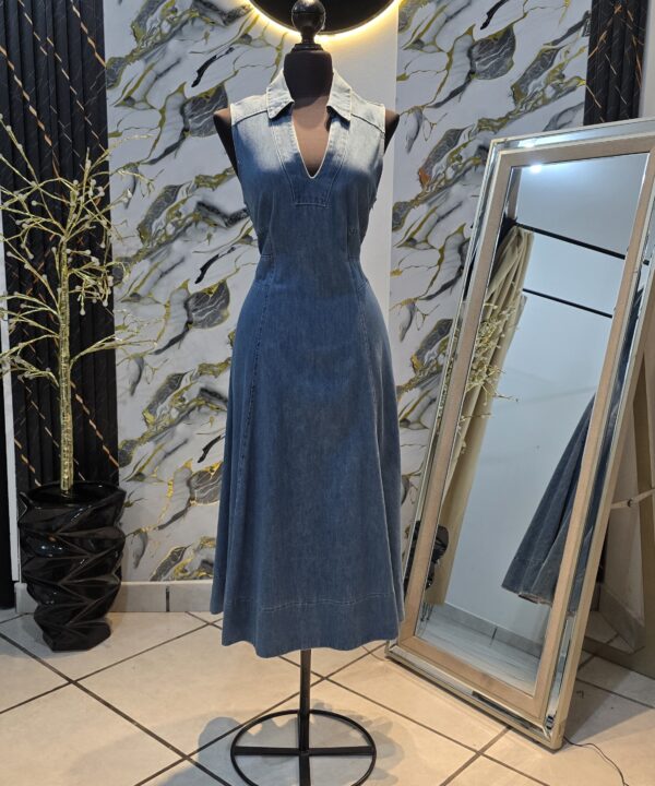 Vestido midi de mezclilla Talla grande